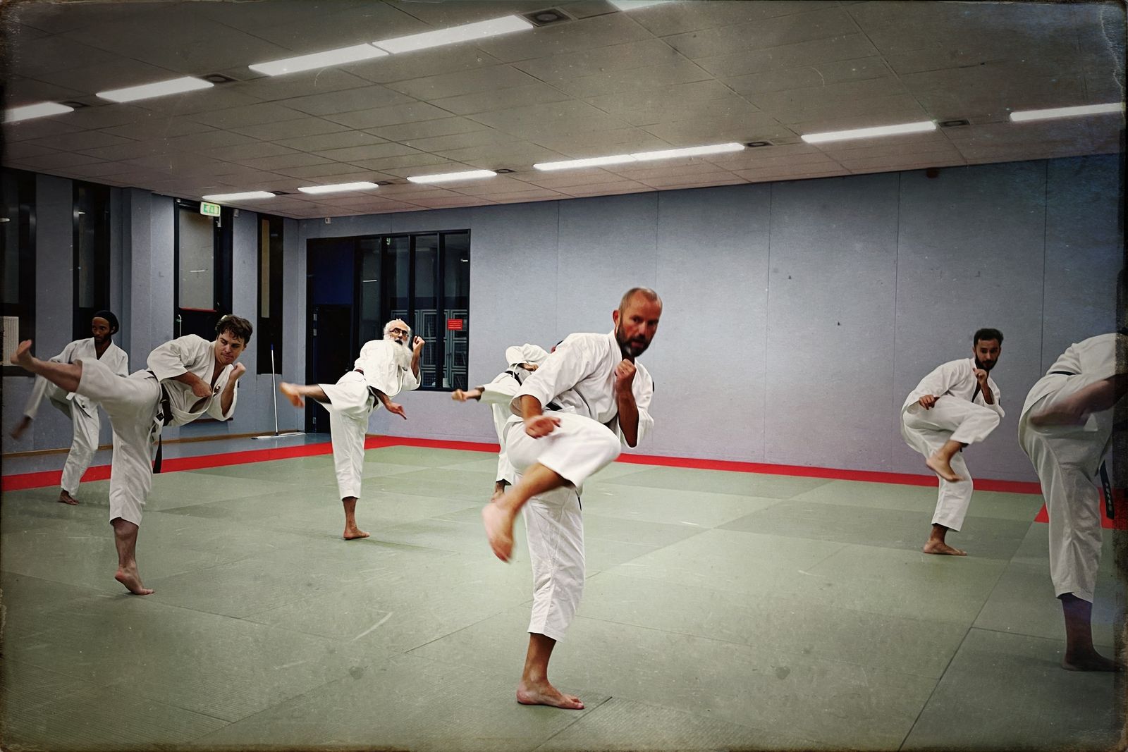 Training in the Dojo at the Sportcentrum de Pijp